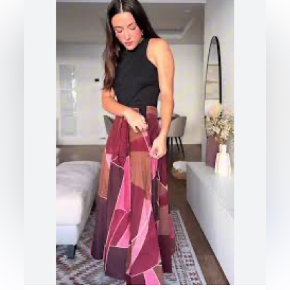 Zara NWT printed midi skirt ZW Collection 2183/048 - Picture 8 of 8